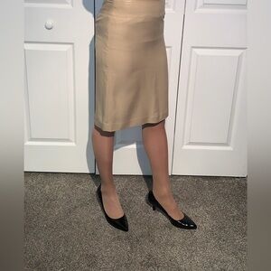 Used Banana Republic Tan Pencil Skirt Size 0